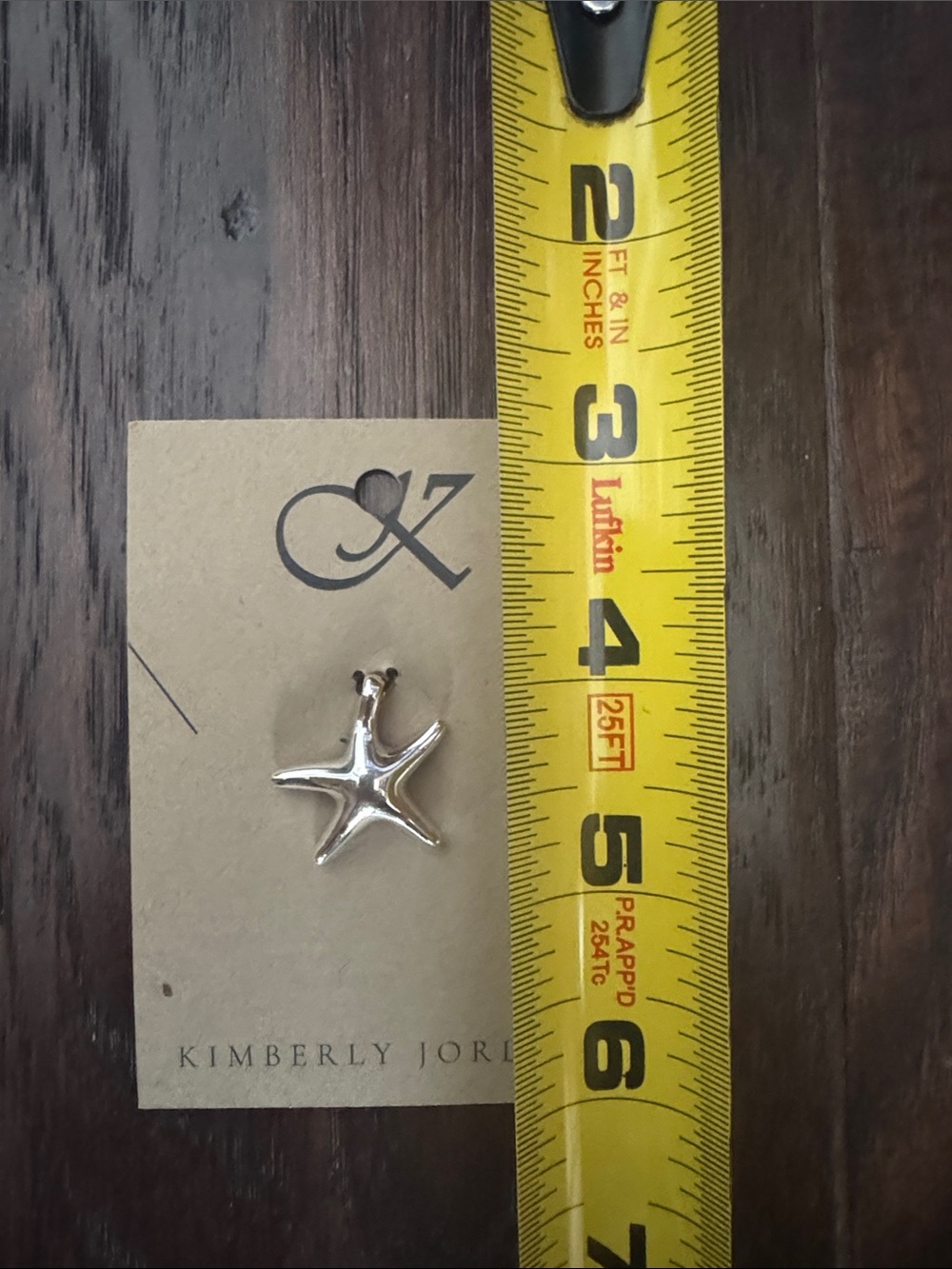 Silver Starfish Necklace Pendant - Picture 3 of 4